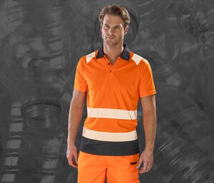 Result RS501X - Hoge zichtbaarheid polo van gerecycled polyester