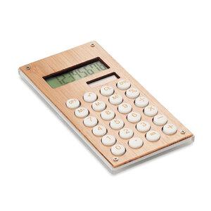 GiftRetail MO6215 - CALCUBAM Bamboe rekenmachine