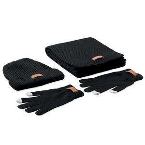 GiftRetail MO6651 - DENALI Set van 3 RPET winterartikelen