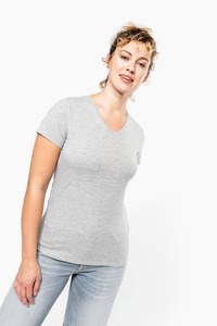 Kariban K3015 - Dames-t-shirt V-hals korte mouwen