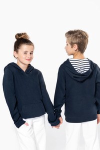 Kariban K4014 - Unisex kindersweater met contrasterende capuchon met motief