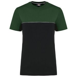 WK. Designed To Work WK304 - Ecologisch en tweekleurig uniseks T-shirt met korte mouwen