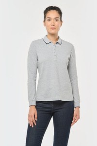 Kariban K281 - Dames polo van piquétricot met lange mouwen