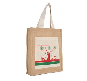 Kimood KI0732 - Shopper met kerstmotieven