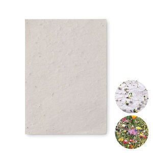 GiftRetail MO6916 - ASIDO A6 zaadpapier wilde bloemen