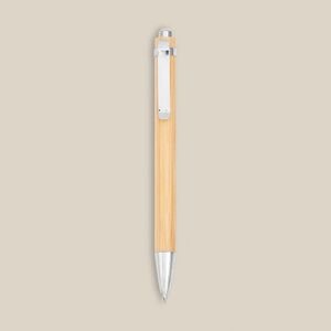 EgotierPro 39515 - Bamboe pen met aluminium clip JUNGLE