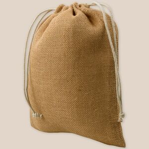 EgotierPro 50613 - Jute Cadeauzak 270 gr/m² met Koordsluiting PACIFIC