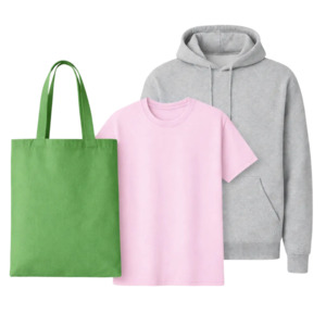 Essentials-pakket: Gildan 18500 Hoodie + 5000 T-shirt + Westford Mill Tote Bag
