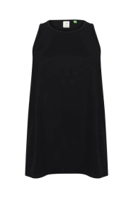 tanktop dames open rug - Zwart