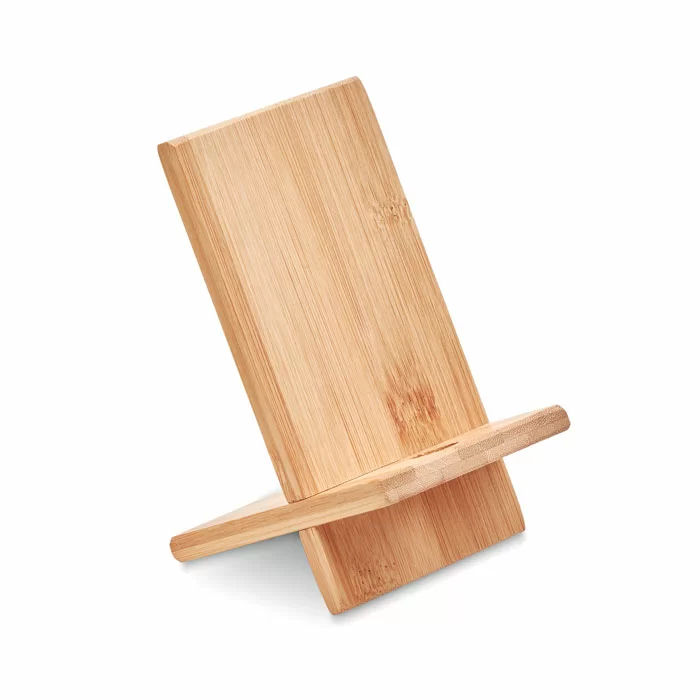 WHIPPY Telefoonhouder van bamboe - GiftRetail MO9944 hout